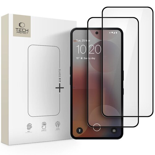 Szkło hartowane TECH-PROTECT Glass Fit+ do Nothing Phone 3A/3A Pro Czarny (2 szt.)