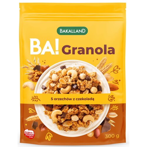 Granola BAKALLAND Ba! 5 Orzechów z czekoladą (300 g)
