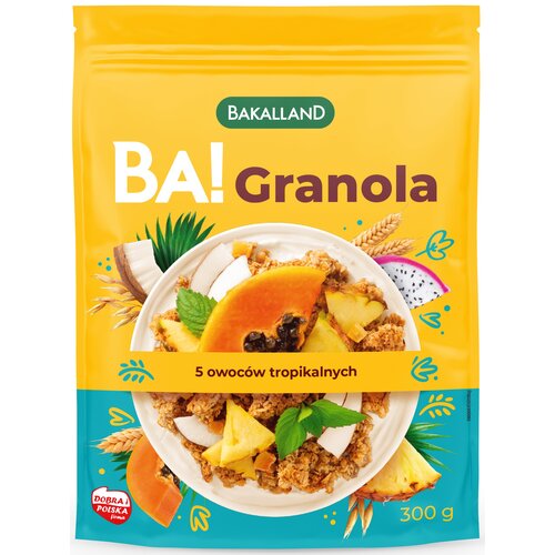 Granola BAKALLAND Ba! 5 Owoców tropikalnych (300 g)
