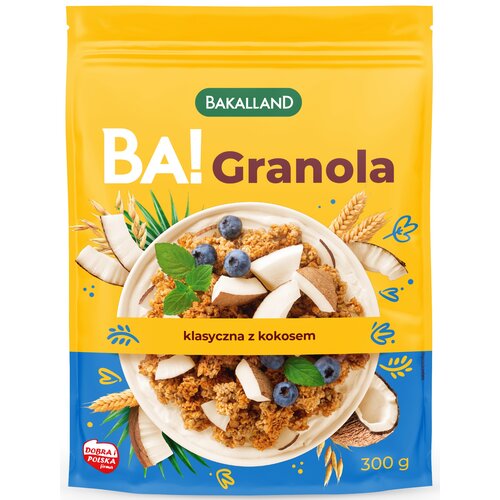 Granola BAKALLAND Ba! Klasyczna z kokosem (300 g)