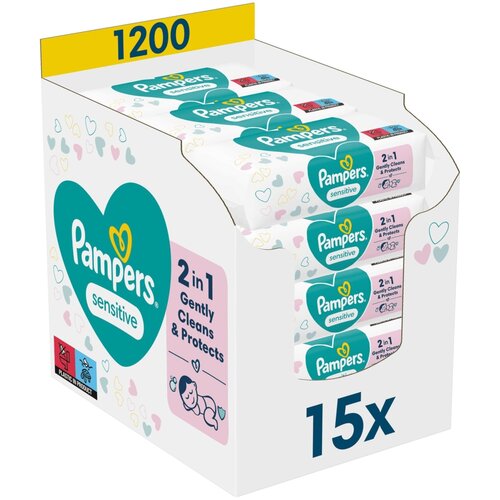 Chusteczki nawilżane PAMPERS Sensitive (1200 szt.)