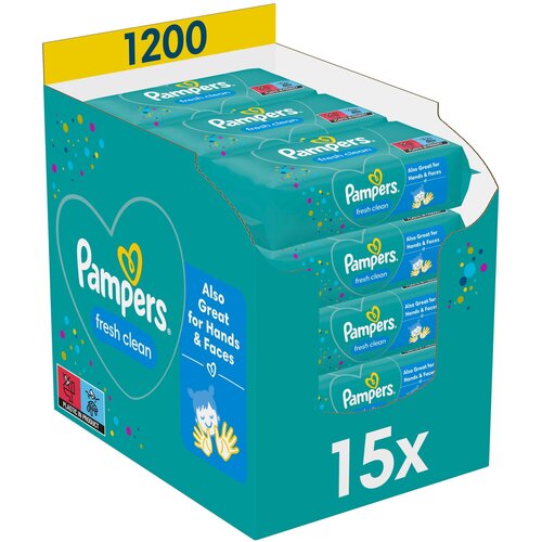 Chusteczki nawilżane PAMPERS Fresh Clean (1200 szt.)