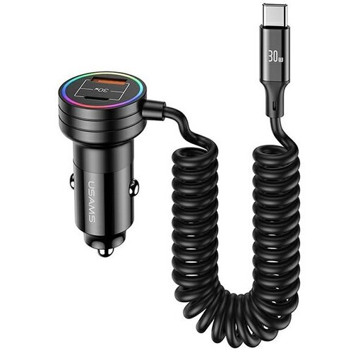 Ładowarka samochodowa USAMS C33 60W Fast Charge Czarny