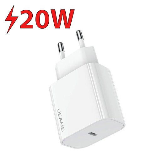 Ładowarka sieciowa USAMS T65 CC226TC01 20W Biały