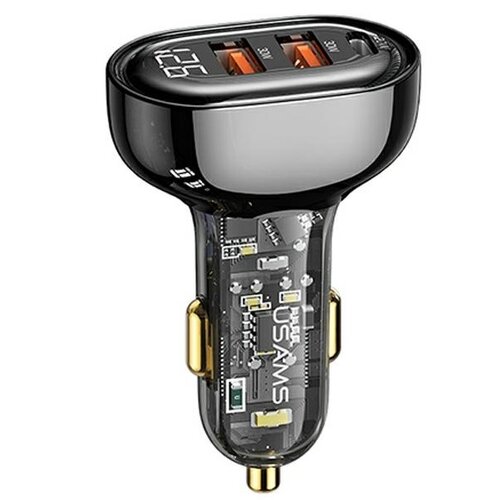 Ładowarka samochodowa USAMS US-CC159 80W Fast Charge Czarny