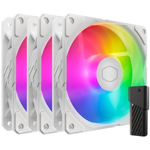 Wentylator COOLER MASTER SickleFlow Edge 120 ARGB White Edition (3 sztuki) + Kontroler