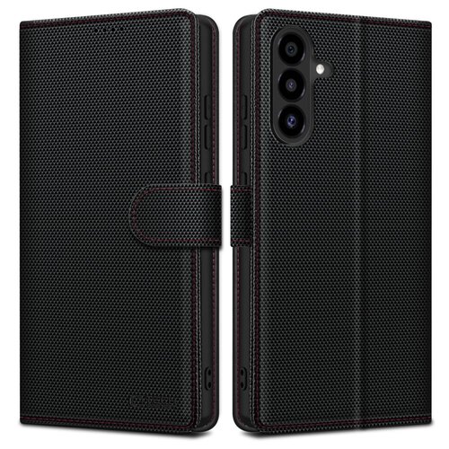 Etui TECH-PROTECT Wallet RS do Samsung Galaxy A56 5G Czarno-czerwony