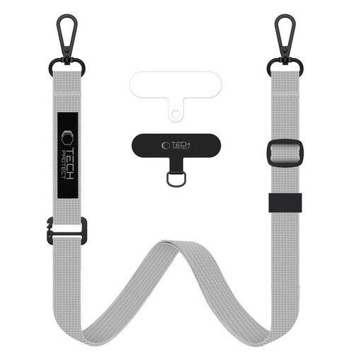 Smycz do telefonu TECH-PROTECT C6S Rope Crossbody Strap Szary
