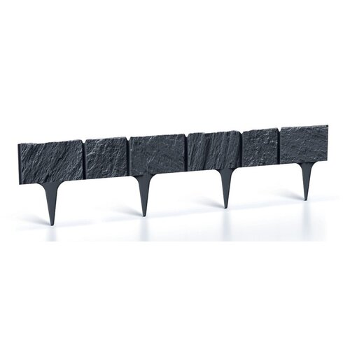 Obrzeże ogrodowe PROSPERPLAST Garden Stone IBST-S433 Antracytowy