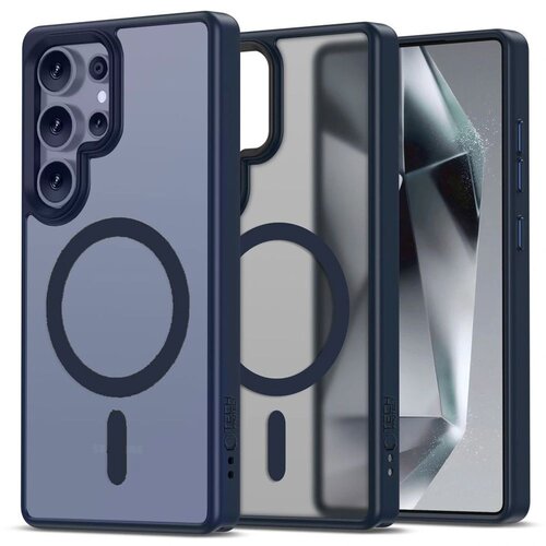 Etui TECH-PROTECT MagMat MagSafe do Samsung Galaxy S25 Ultra Granatowy