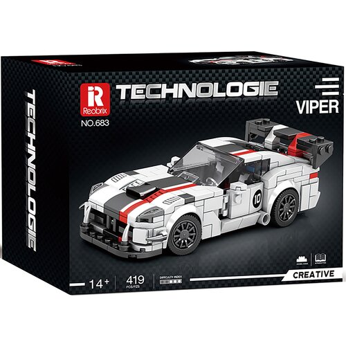 Klocki plastikowe REOBRIX Technologie Samochód wyścigowy Viper 683