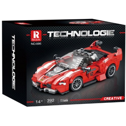 Klocki plastikowe REOBRIX Technologie Samochód wyścigowy V2 FXX K 686