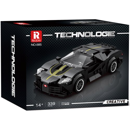 Klocki plastikowe REOBRIX Technologie Samochód wyścigowy La Voiture Noire 685