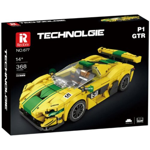 Klocki plastikowe REOBRIX Technologie Supersamochód P1 GTR 677