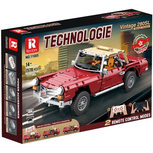 Klocki plastikowe REOBRIX Technologie Klasyczne auto Vintage 280SL Zdalne sterowanie 11005-D