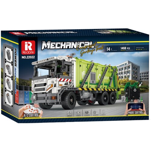 Klocki plastikowe REOBRIX Mechanical Śmieciarka Zdalnie sterowana 22022