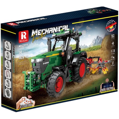 Klocki plastikowe REOBRIX Mechanical Traktor Zdalne sterowanie 22015