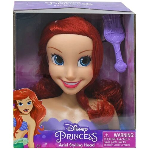 Lalka JUST PLAY Disney Princess Głowa do stylizacji Arielka Mała syrenka 87506
