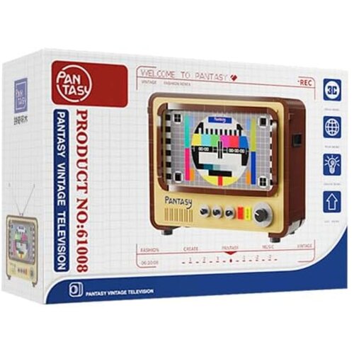 Klocki plastikowe PANTASY Retro Telewizor 1960s 61008