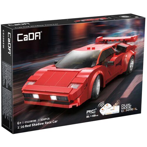 Klocki plastikowe CADA Red Shadow Race Car Zdalne sterowanie C51085W