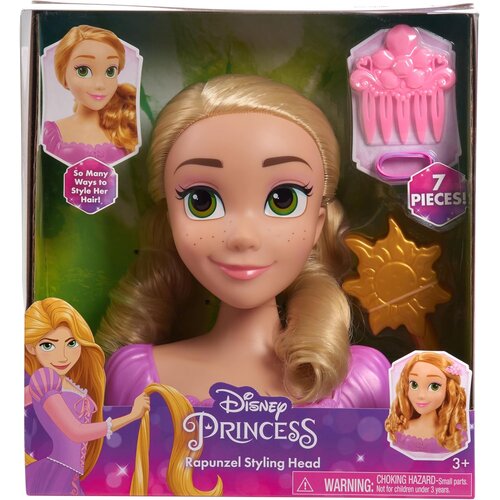 Lalka JUST PLAY Disney Princess Głowa do stylizacji Zaplątani Roszpunka 87047