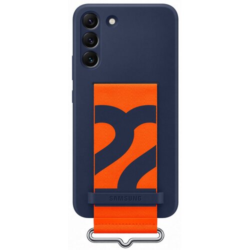 Etui SAMSUNG Silicone Cover Strap do Galaxy S22+ EF-GS906TNEGWW Granatowy