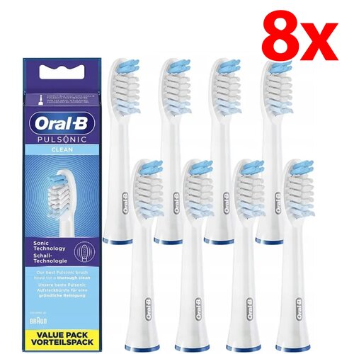 Oryginalna końcówka szczoteczki ORAL-B Pulsonic Clean (8 szt.) (Delikatne czyszczenie)