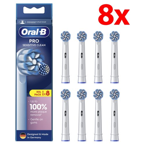 Oryginalna końcówka szczoteczki ORAL-B Pro Sensitive Clean (8 szt.) (Delikatne czyszczenie)