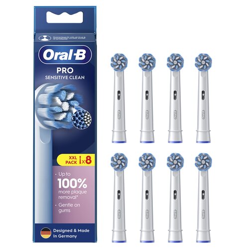 Oryginalna końcówka szczoteczki ORAL-B Pro Sensitive Clean (8 szt.) (Delikatne czyszczenie)