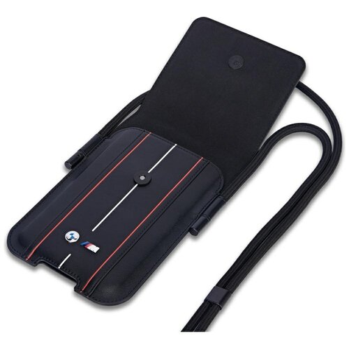 Torebka BMW Phone Pouch Red Stripes Czarny