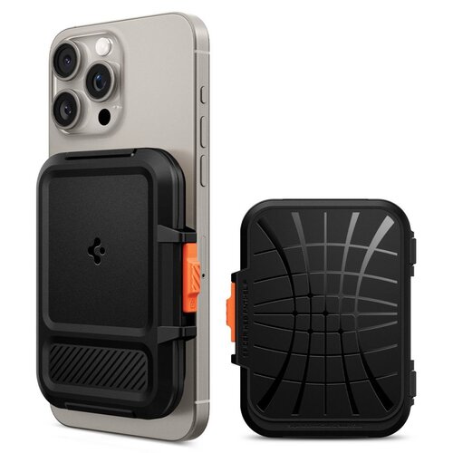Etui na karty SPIGEN Lock Fit MagSafe Czarny