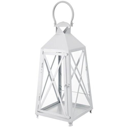 Lampion MY HOME White Decor 66556 Biały