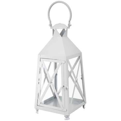 Lampion MY HOME White Decor 66555 Biały