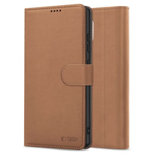 Etui TECH-PROTECT Wallet do Apple iPhone 16E Brązowy