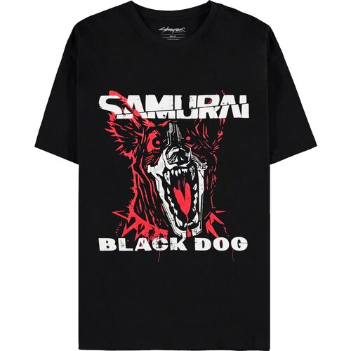 Koszulka DIFUZED Cyberpunk 2077 - Black Dog Samurai Album Art T-shirt (rozmiar XL)