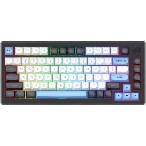 Klawiatura REDRAGON K732WLB Uranus Pro RGB Czarno-biało-niebieski