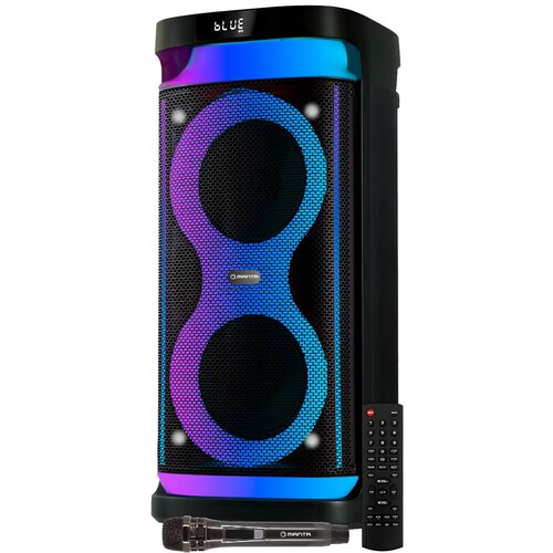 Power Audio MANTA Argos SPK0601B100 Bluetooth, Wejście mikrofonowe i gitarowe, Wejście USB, Mikrofon w zestawie