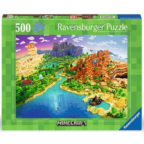 Puzzle RAVENSBURGER Minecraft 12001568 (500 elementów)