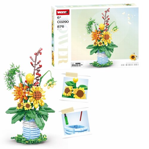 Klocki plastikowe WOMA Bukiet kwiatów C0290-DS