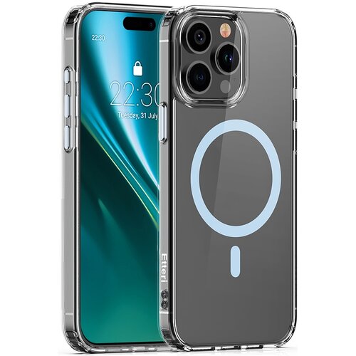 Etui ETTERI Color Mag do Apple iPhone 14 Pro Przezroczysto-niebieski