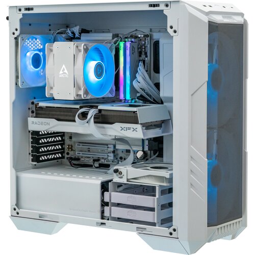 Komputer MAD DOG HAF500ARGB-W-A01WR32WP R7-7800X3D 32GB RAM 1TB SSD Radeon RX9070XT Wi-Fi Windows 11 Professional