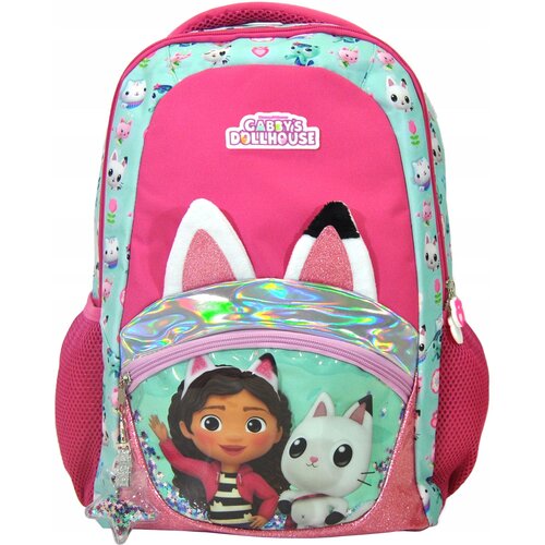 Plecak KIDS EUROSWAN GD00043 Koci Domek Gabi Różowo-turkusowy
