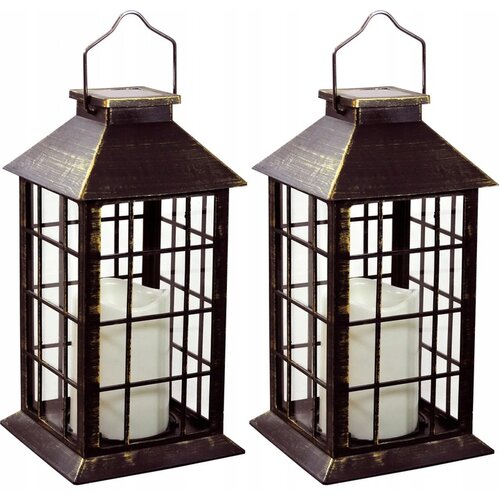Lampa ogrodowa SUPERLED 5178-2 Patyna 2 szt.