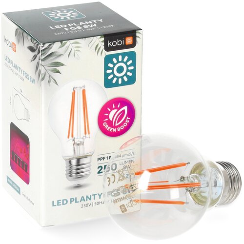 Żarówka LED do roślin KOBI Design Planty FGS 8W E27