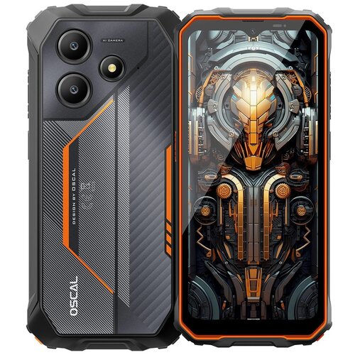 Smartfon OSCAL Marine 2 LTE 8/256GB 6.56" 90Hz Pomarańczowy