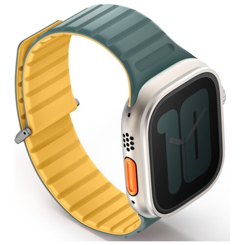 Pasek UNIQ Revix Evo do Apple Watch 1/2/3/4/5/6/7/8/9/SE/SE2/Ultra/Ultra2 (42/44/45/49 mm) Zielono-żółty