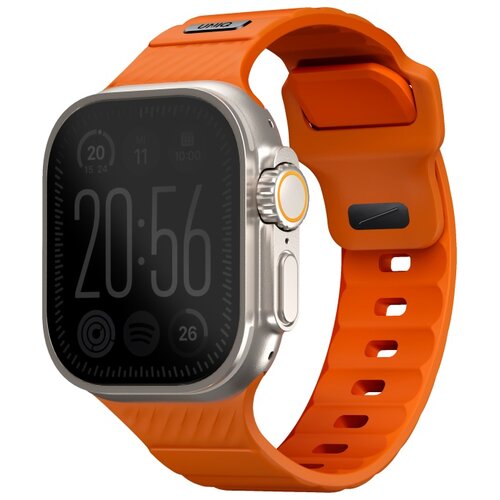 Pasek UNIQ Stride do Apple Watch 4/5/6/7/8/9/SE/SE2/Ultra/Ultra 2 (42/44/45/49mm) Pomarańczowy