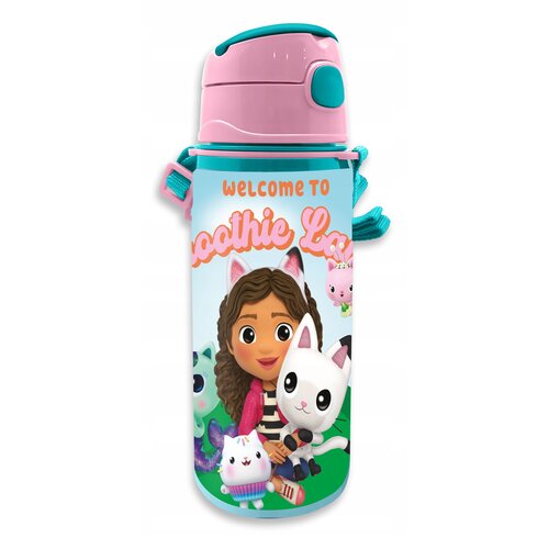 Butelka do wody KIDS EUROSWAN GD00010 Koci Domek Gabi Wielokolorowy