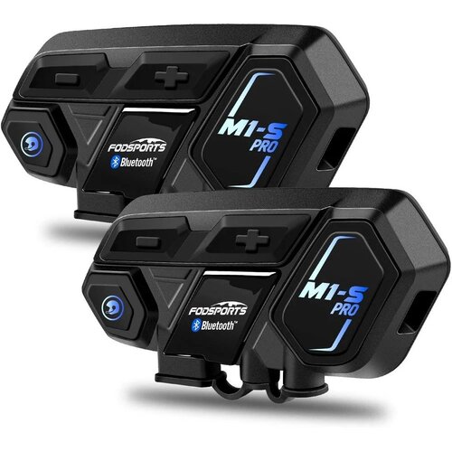 Interkom motocyklowy FODSPORTS M1-S Pro (2 szt.)