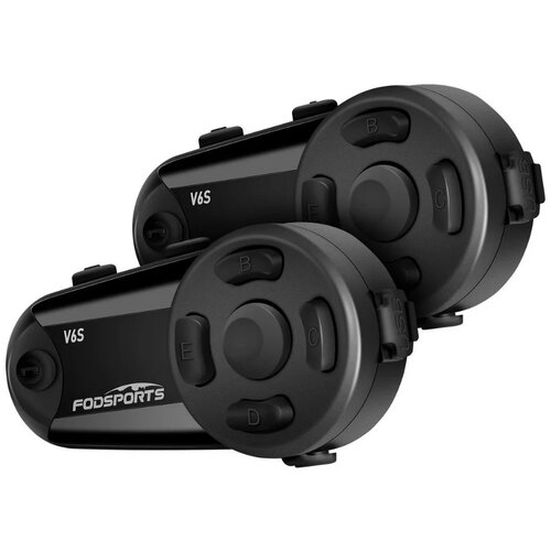 Interkom motocyklowy FODSPORTS V6S (2 szt.)